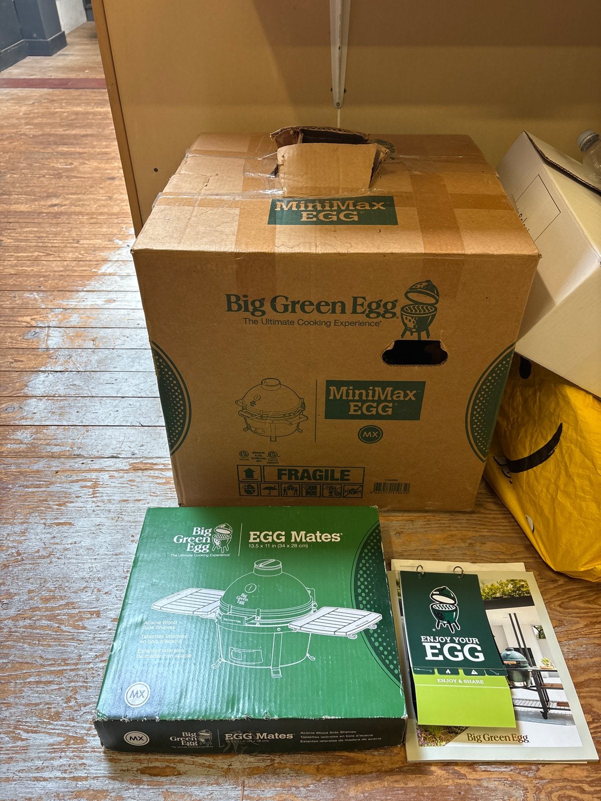 Big Green Egg MiniMax met EGG Mates - Nieuw in doos, Ophalen of Verzenden, Nieuw