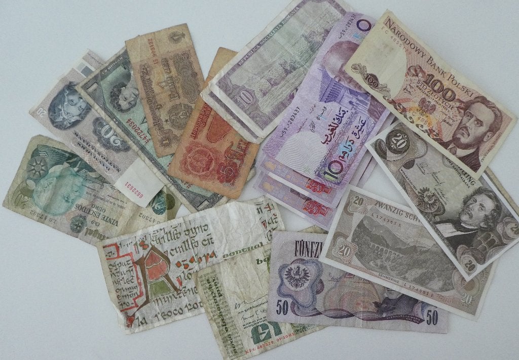 Bankbiljetten 14x, diverse landen, Postzegels en Munten, Ophalen of Verzenden, Overige landen, Los biljet