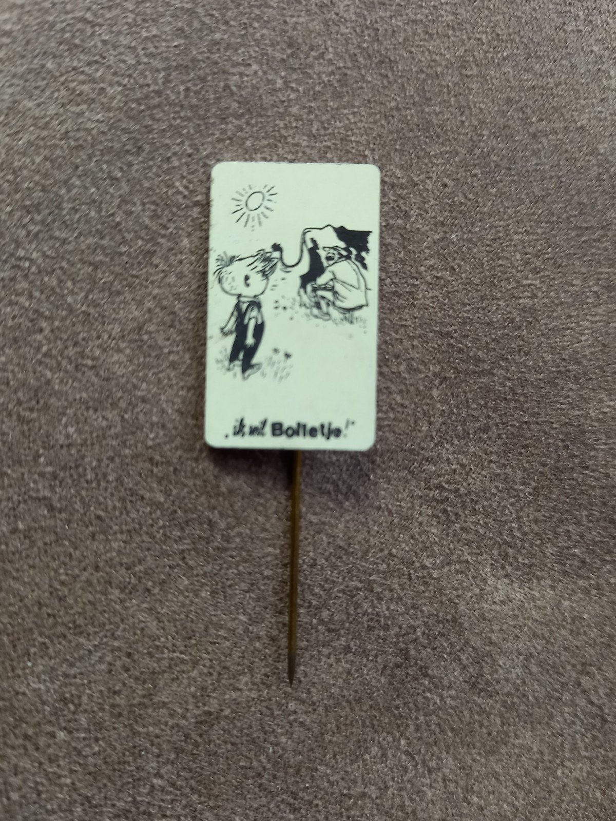 Speldje Ik wil Bolletje - Koe melken, Ophalen of Verzenden, Gebruikt