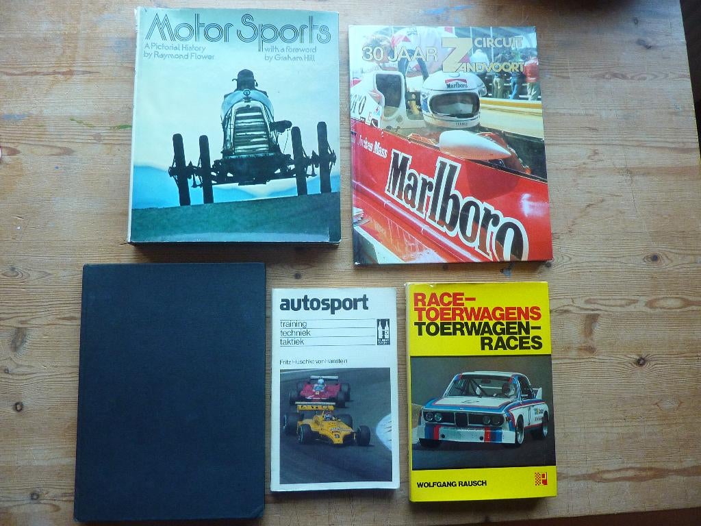 Autosport jaren ‘70 vijf boeken, Gelezen, Diverse auteurs, Ophalen of Verzenden, Overige merken