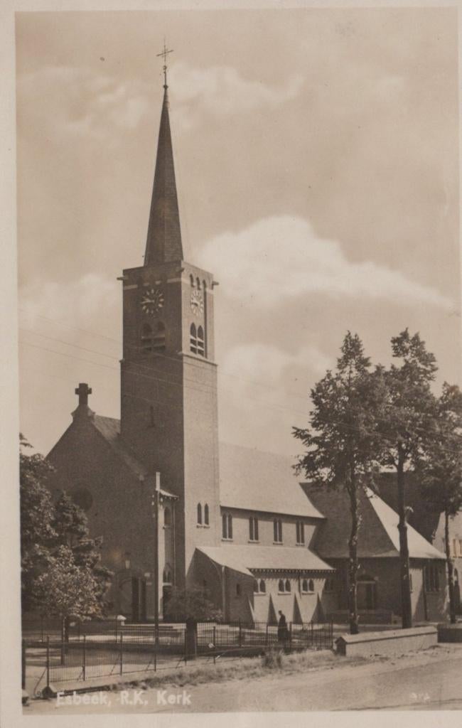ESBEEK - 1940 - R.K. kerk, Verzamelen, Verzenden, 1920 tot 1940, Gelopen, Noord-Brabant