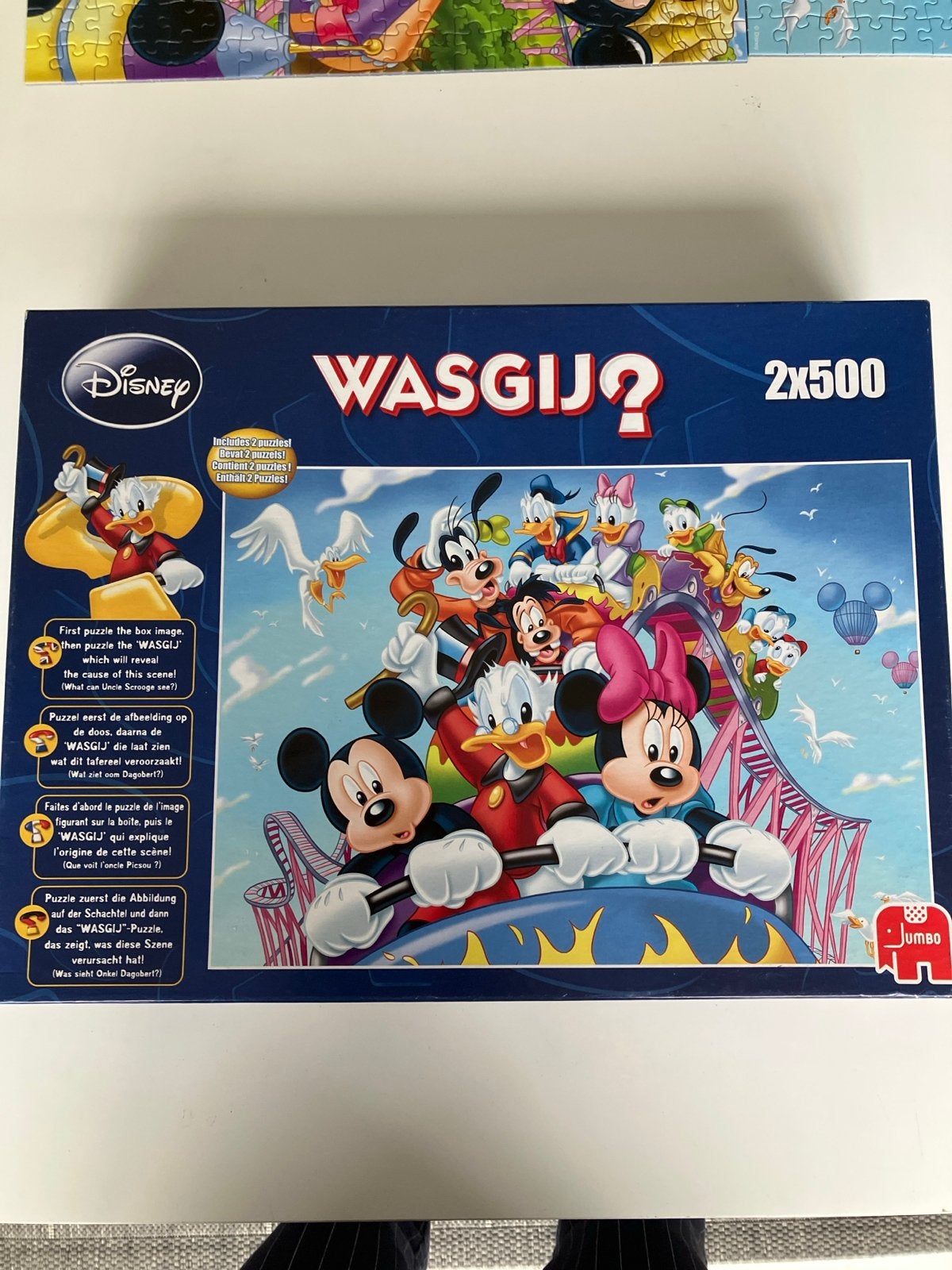 Disney Wasgij? 2x500 compleet, Ophalen, Mickey Mouse, Zo goed als nieuw, Overige typen
