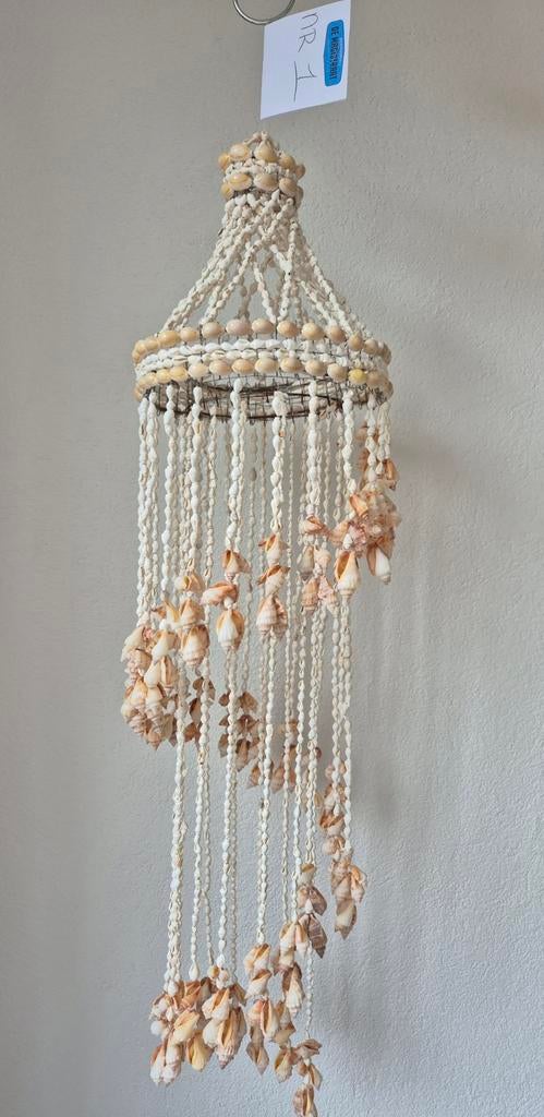 Unieke schelpen windgong / decoratie, Ophalen, Gebruikt, Meerkleurig, Boho