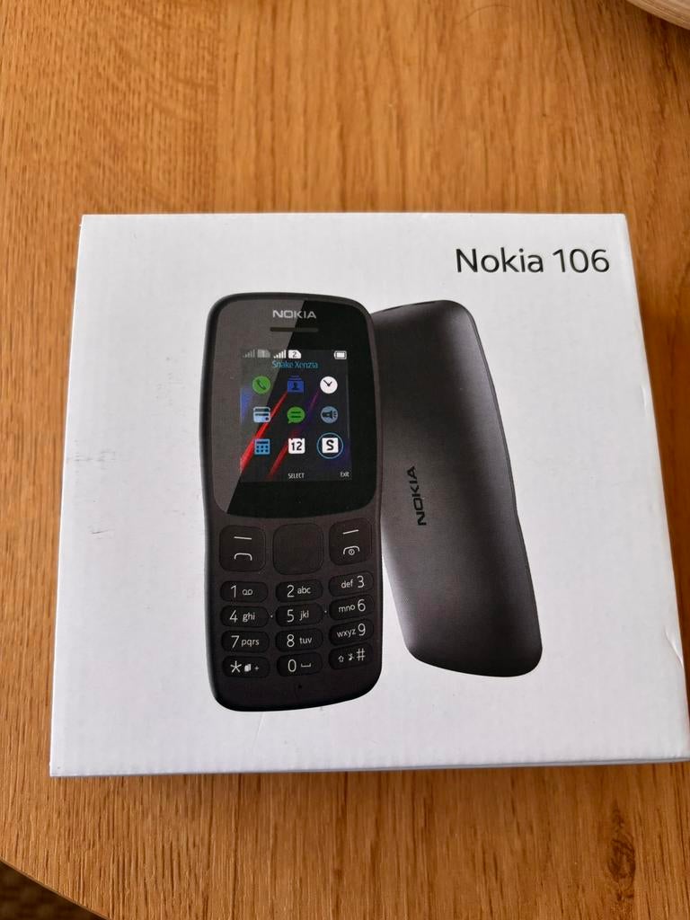 Nokia 106 Duo Sim, Telecommunicatie, Mobiele telefoons | Nokia, Geen camera, Zwart, Nieuw, Ophalen of Verzenden