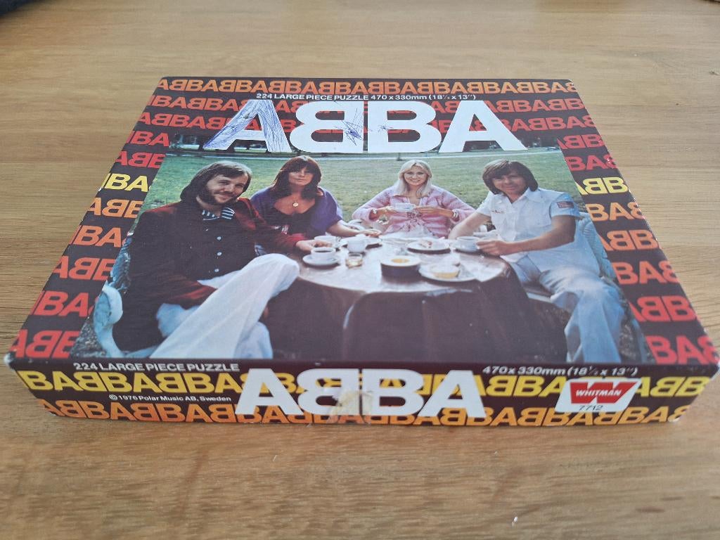 Zeldzaam : complete ABBA puzzel uit 1976, Verzamelen, Ophalen of Verzenden