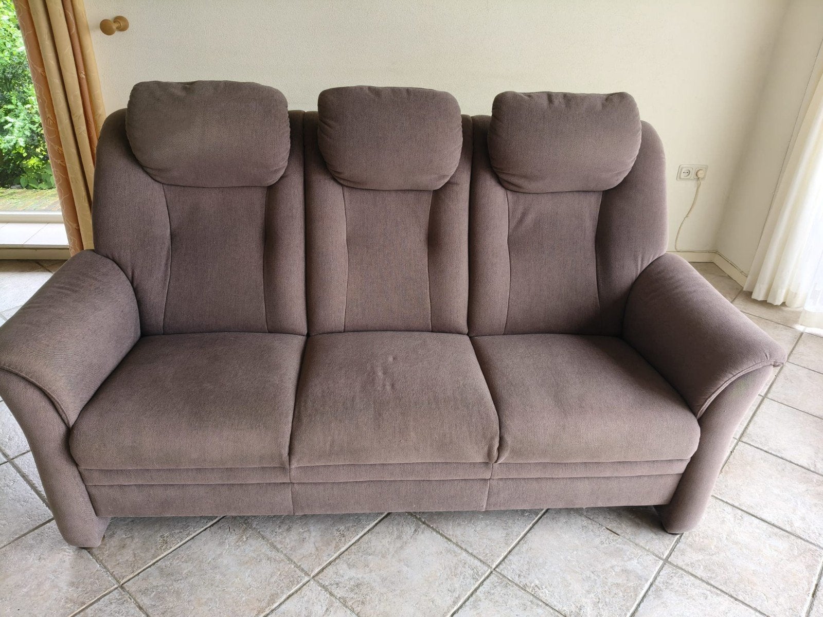 Comfortabele 3-zitsbank - Zo goed als nieuw, Ophalen, Driepersoons, 75 tot 100 cm, Zo goed als nieuw