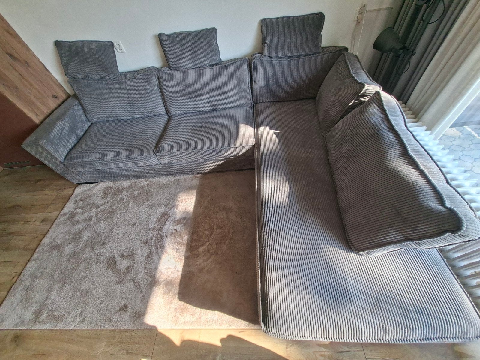 Te koop fijne hoekbank, loungebank., Ophalen, Gebruikt, Stof