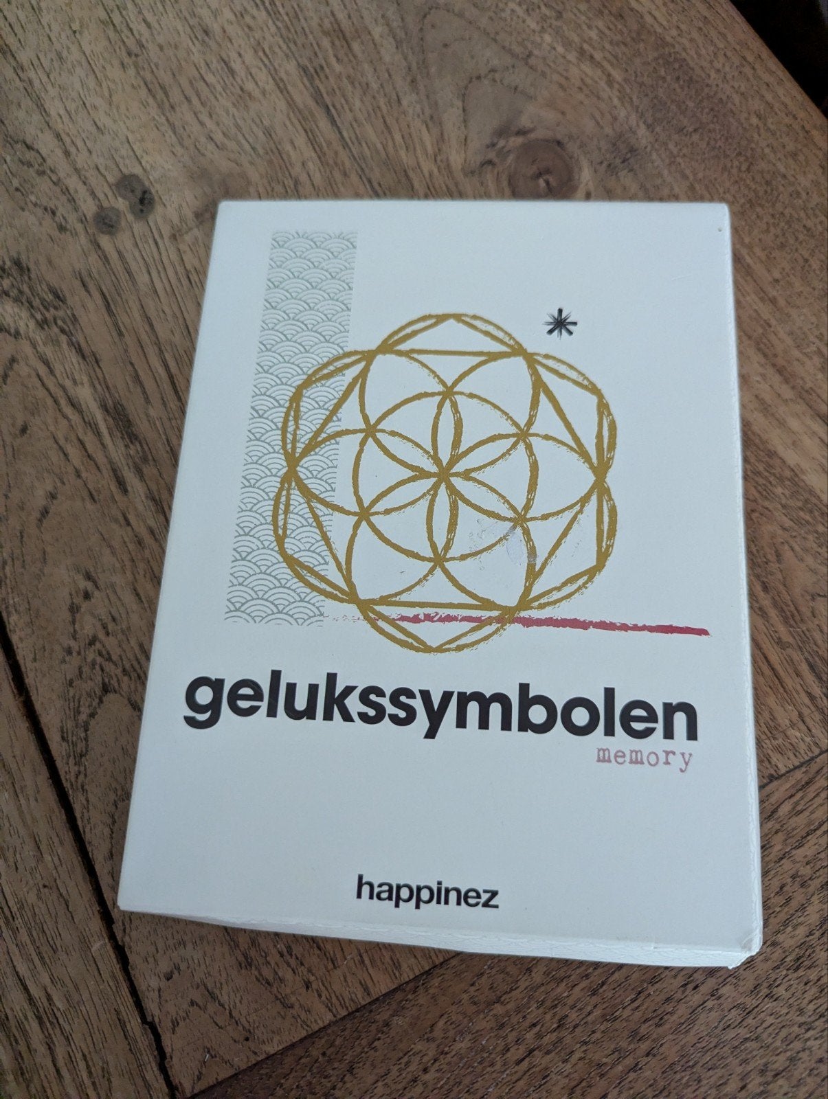 Gelukssymbolen Memory Happinez - Nieuwstaat, Een of twee spelers, Ophalen of Verzenden, Zo goed als nieuw, Happinez