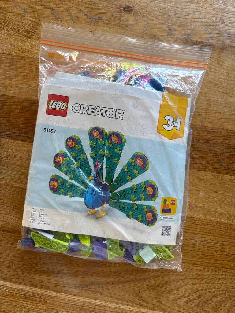 LEGO Creator 3-in-1 Pauw (31157) - Nieuw in zakje, Ophalen, Lego, Nieuw, Inclusief instructies