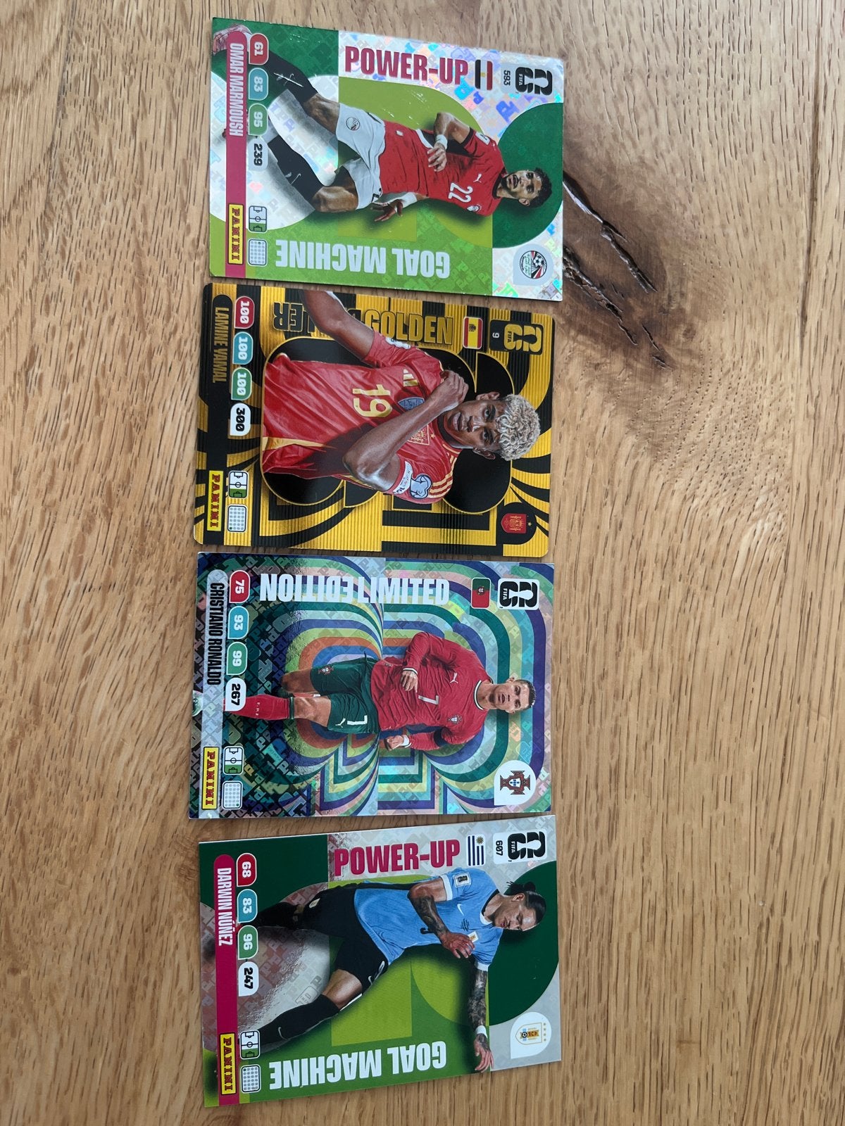 Panini Adrenalyn XL Voetbalkaarten - Ronaldo, Yamal, Ophalen of Verzenden, Zo goed als nieuw, Buitenlandse clubs, Spelerskaart