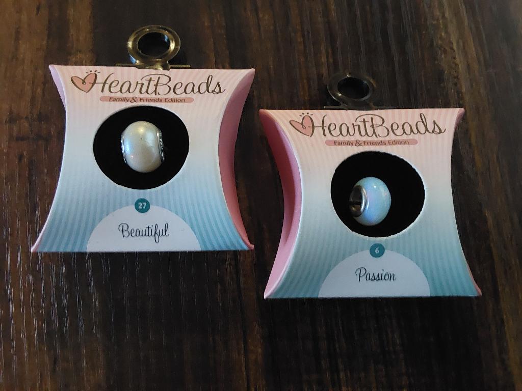 2x nieuwe Bedels,  HeartBeads, Overige merken, Overige materialen, Nieuw, Ophalen of Verzenden