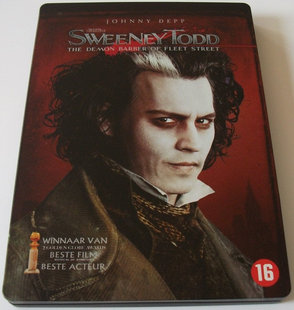 Dvd *** SWEENEY TODD *** Limited Edition Steelbook, Vanaf 16 jaar, Ophalen of Verzenden, Zo goed als nieuw, Overige genres