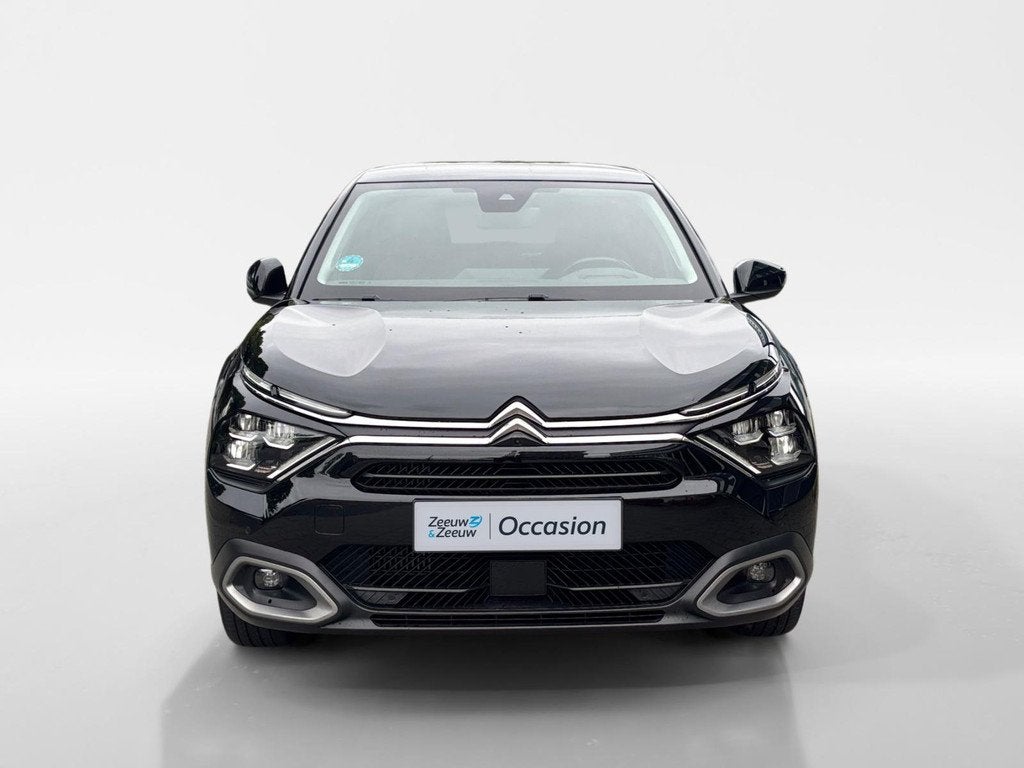 Citroen C4 1.2 Puretech Shine AUTOMAAT NAVI AIRCO CAMERA PAR, Auto's, Citroën, Gebruikt, 1199 cc, Leder en Stof, Zwart