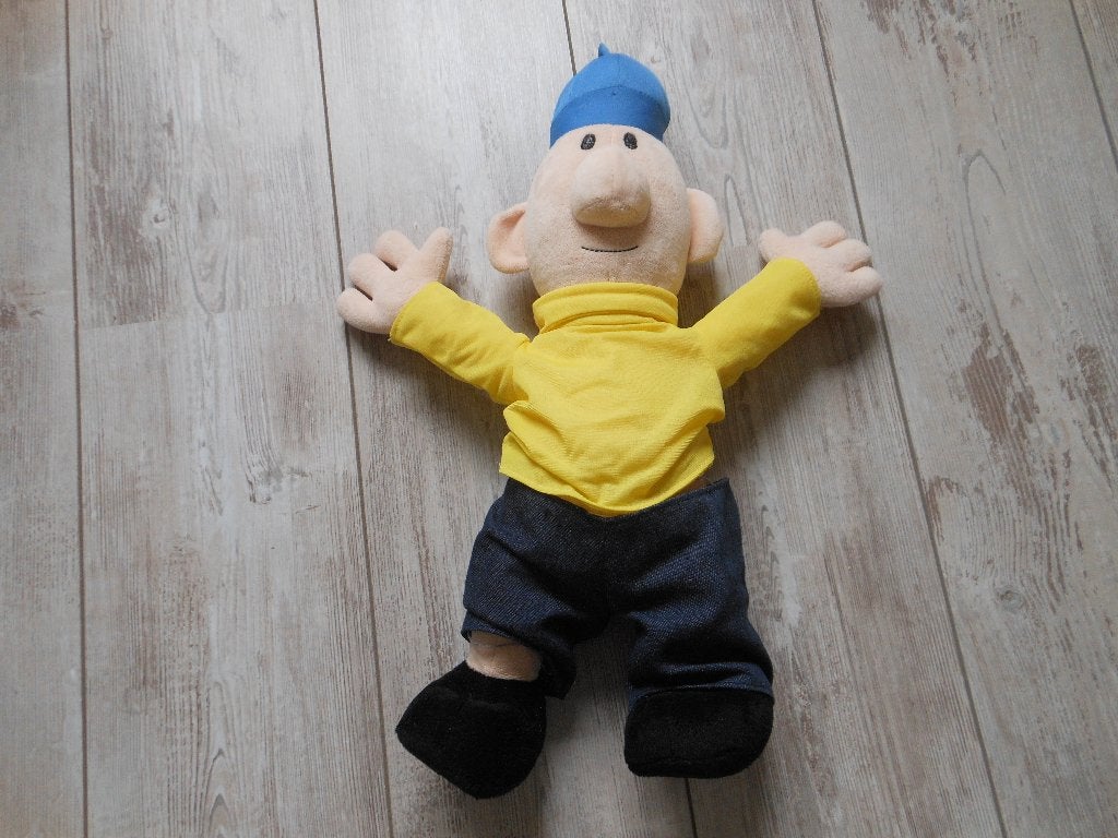 Grote gele buurman 50 cm., Overige typen, Ophalen of Verzenden, Zo goed als nieuw, Middelgroot (20 tot 80 cm)