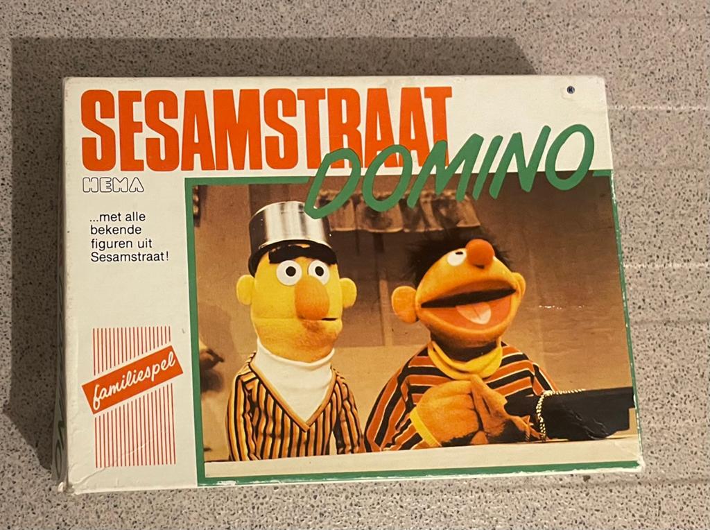 Sesamstraat domino Hema vintage compleet, Ophalen of Verzenden, Zo goed als nieuw