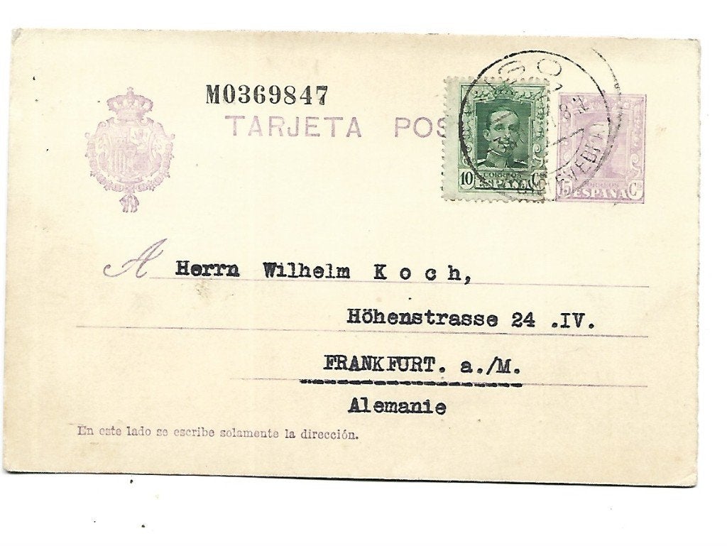 Spanje- 45, Verzenden, Briefkaart