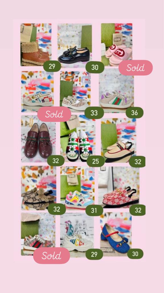 Gucci kinderschoenen maat 25 tot 36 preloved en nieuw!, Verzenden, Jongen of Meisje, Schoenen, Gucci EU