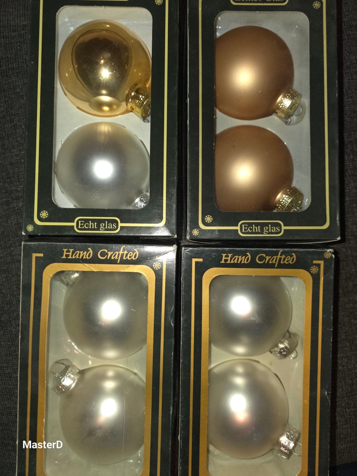 diverse kerst ballen goud silver en rood, Ophalen, Zo goed als nieuw