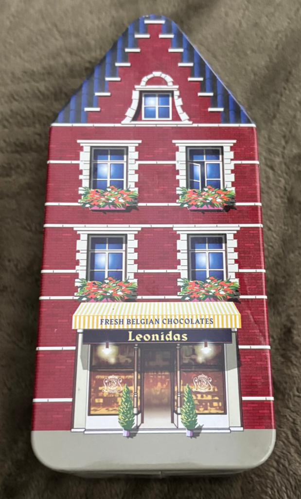 Leonidas Pralines opbergblik. Netjes!, Ophalen of Verzenden, Gebruikt, Overige