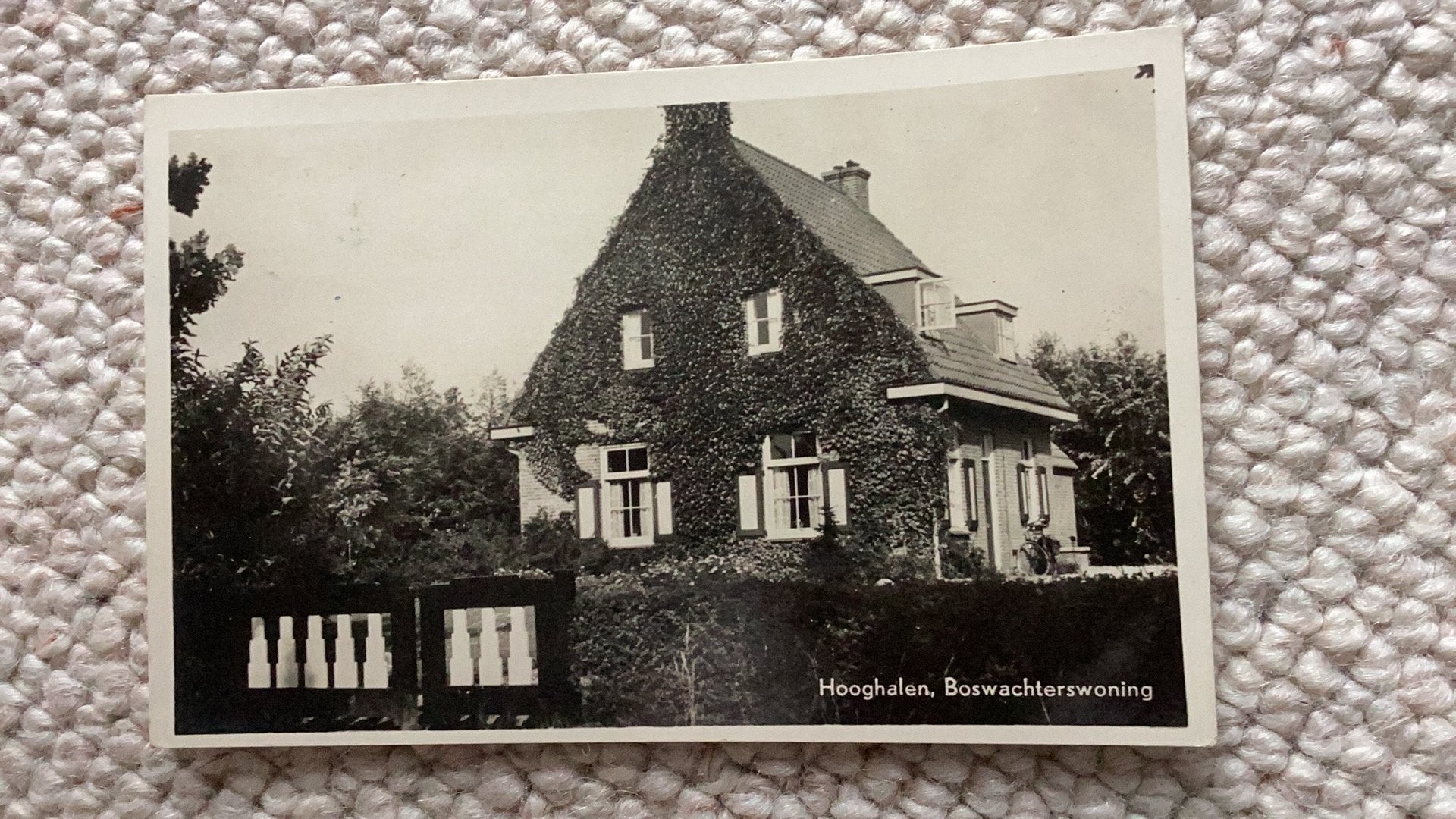 Ansichtkaart Hooghalen Boschwachterswoning 1952. 923, Ophalen of Verzenden, 1940 tot 1960, Gelopen, Drenthe