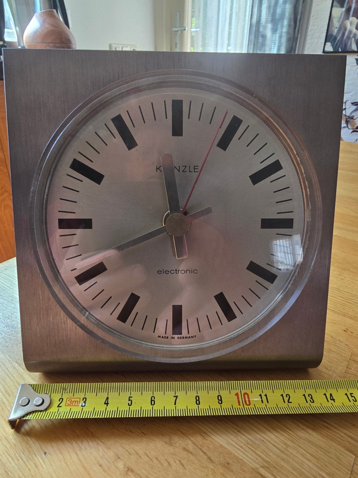 Kienzle electronic tafelklok echt Space Age, Mid-Century M, Antiek en Kunst, Antiek | Klokken, Ophalen
