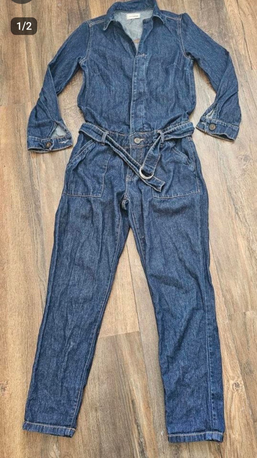 Pimkie jeans overall mt 34 in zeer goede staat., Ophalen of Verzenden, Zo goed als nieuw, Maat 34 (XS) of kleiner