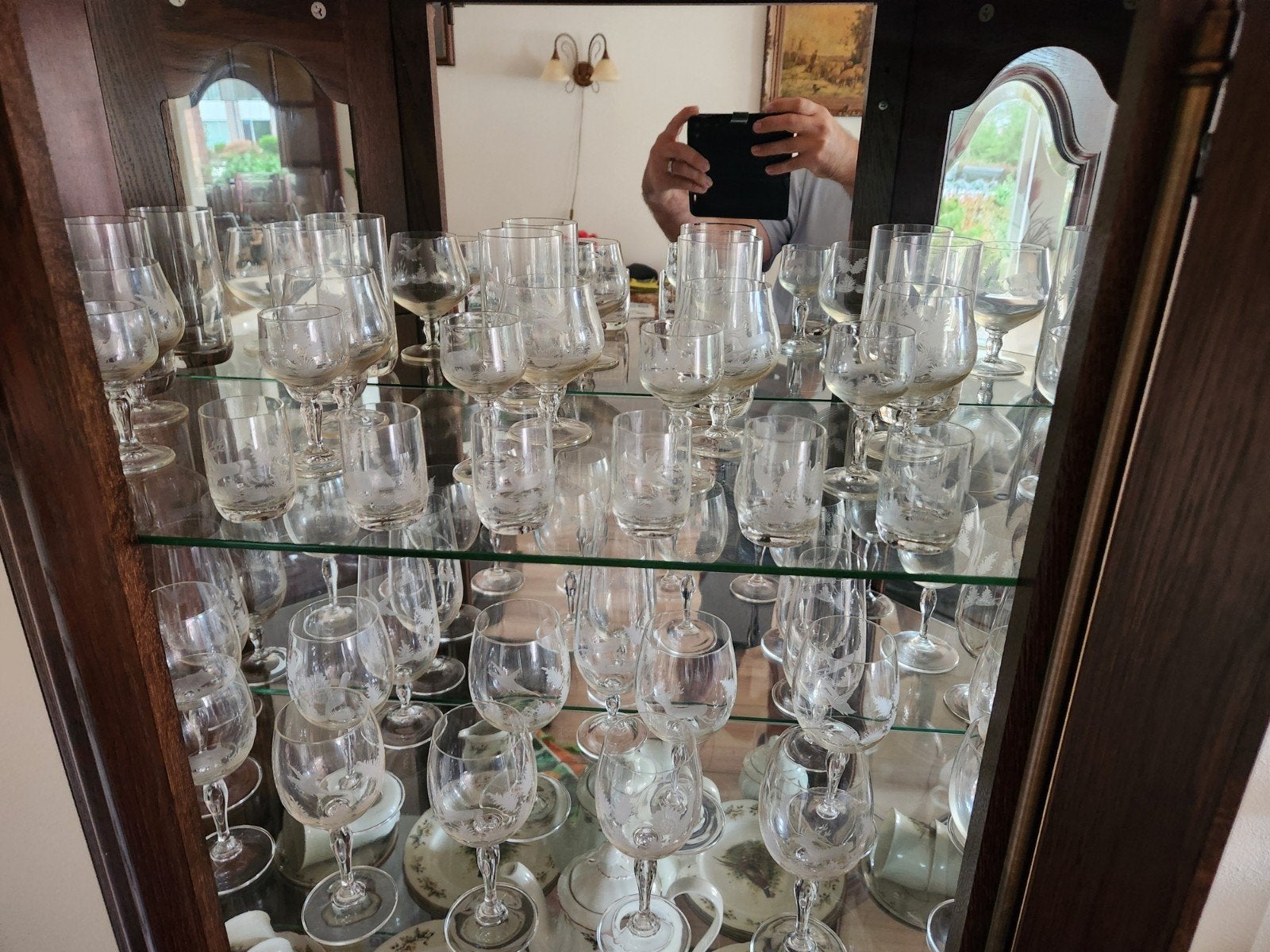 Kristallen glazen collectie - mist 1 glas, Antiek en Kunst, Ophalen