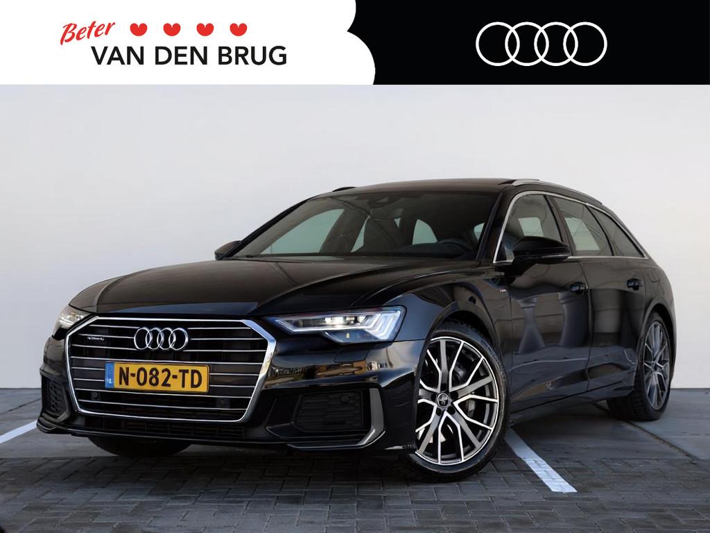 Audi A6 Avant 50 TFSI e quattro S edition | Pano | Elektr. v, Auto's, Automaat, Gebruikt, 4 cilinders, Leder en Stof