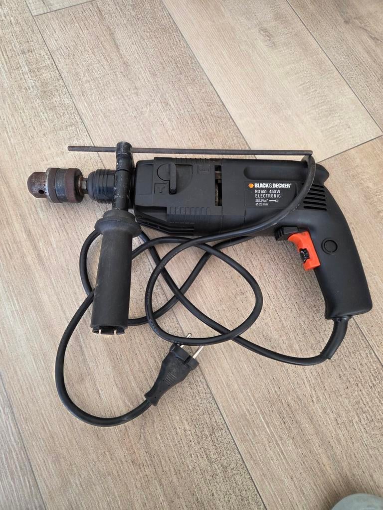 Black & Decker klopboormachine - Werkt nog prima!, Boormachine, Gebruikt, Ophalen of Verzenden, Klopboormechanisme