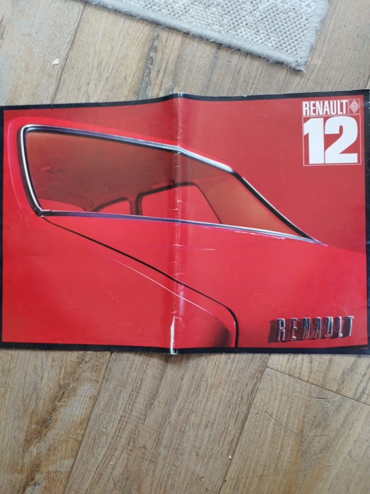Renault 12 brochure uit 1960 - 8 pagina's, Gelezen, Renault, Ophalen of Verzenden, Renault