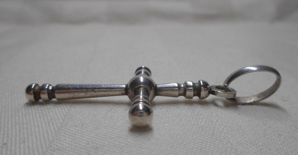 Zilveren mooie kruis hanger nr.2193, Verzenden, Zo goed als nieuw, Kruis of Symbool, Zilver