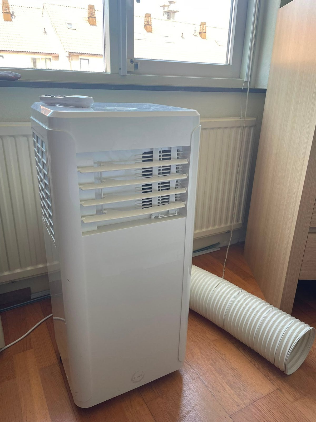 Mobiele airco, grote capaciteit, Witgoed en Apparatuur, Airco's, Ophalen, Minder dan 60 m³, 2 snelheden, Zo goed als nieuw