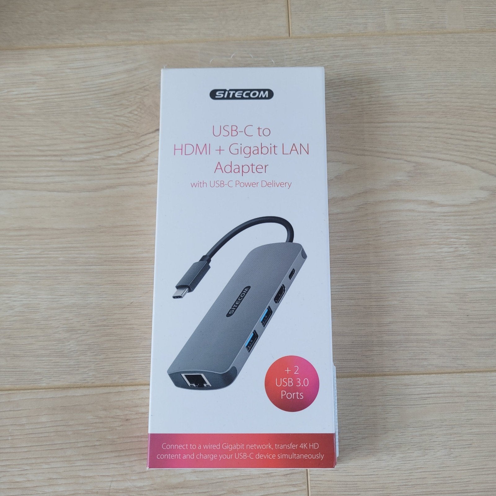 USB c naar HDMI, 2x usb A, Ethernet, usb c - Sitecom CN-379, Ophalen of Verzenden, Nieuw