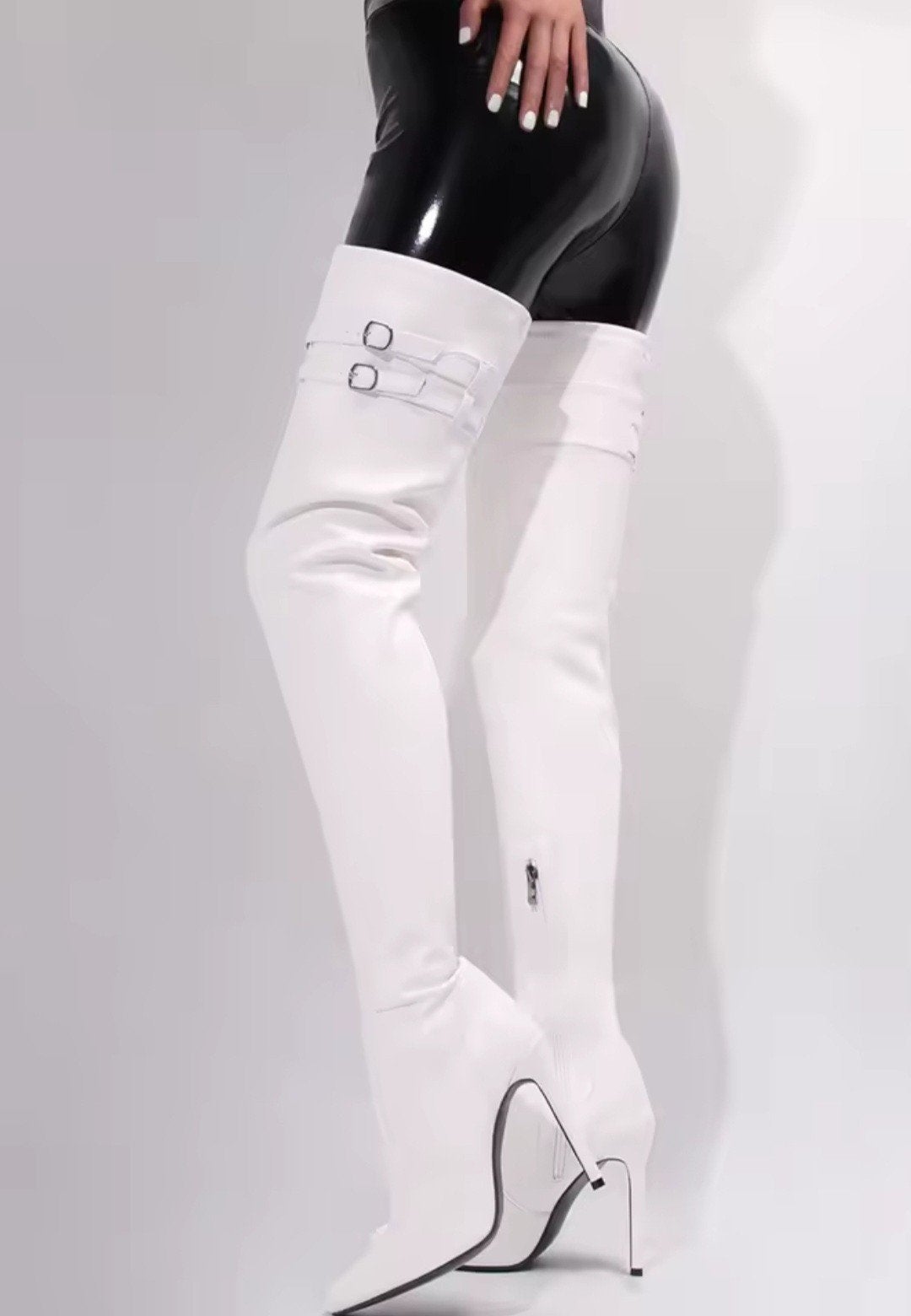 Hoge Spannende Witte Dijlaarzen, tm 43!, Kleding | Dames, Schoenen, Verzenden, Nieuw, Hoge laarzen