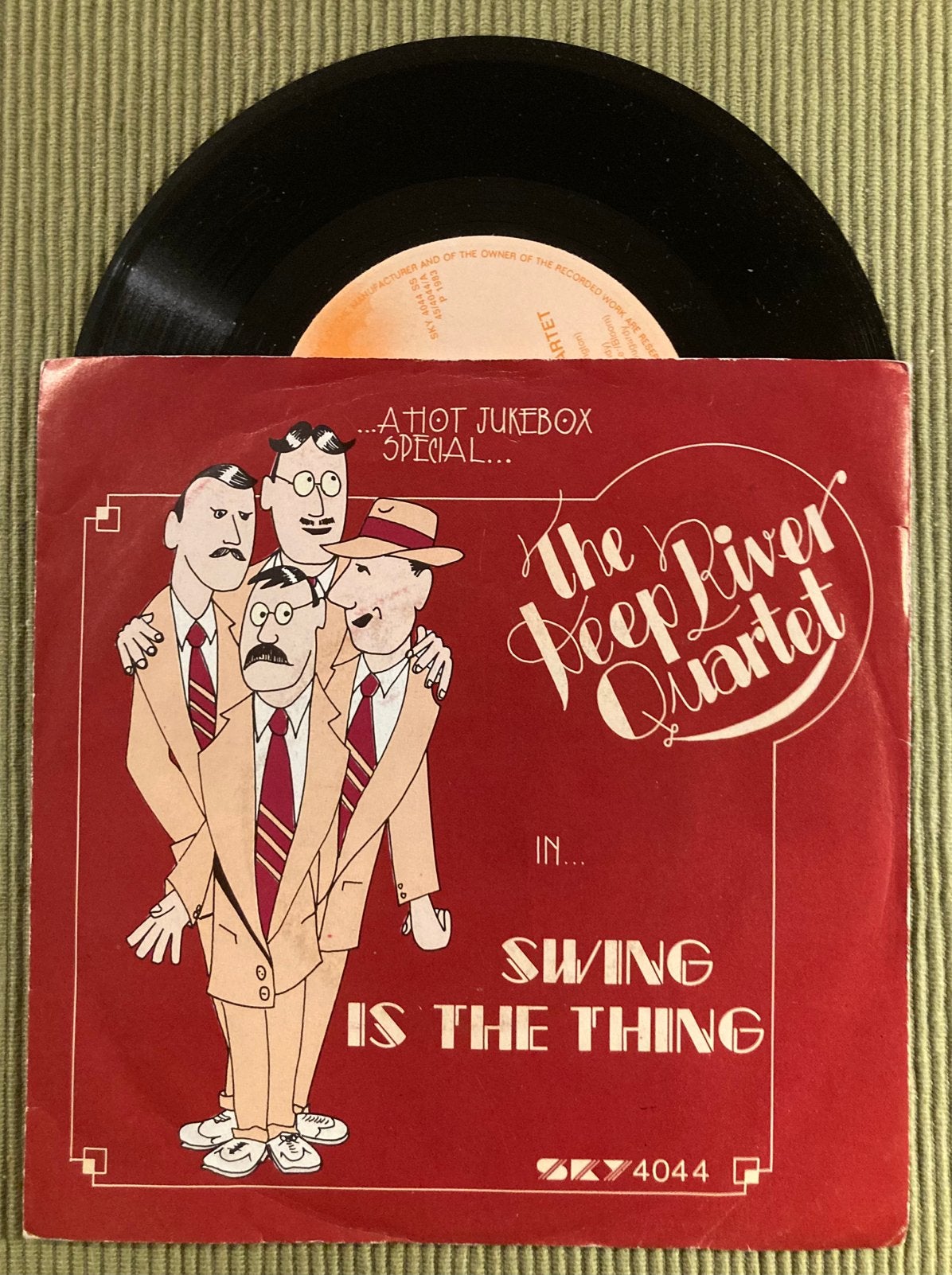 Vinyl single The Deep River Quartet - Swing is the thing, Ophalen of Verzenden, Gebruikt, 7 inch, Jazz en Blues