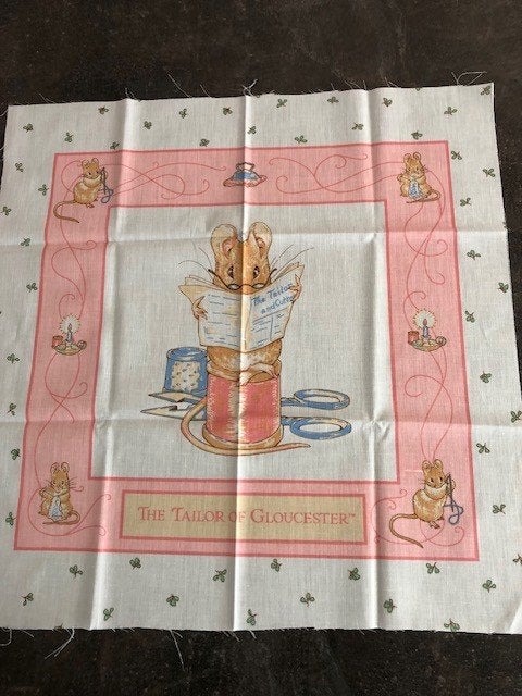 Beatrix Potter Lapje Stof Muis Tailor of Gloucester, Overige kleuren, Nieuw, Ophalen of Verzenden, 30 tot 120 cm