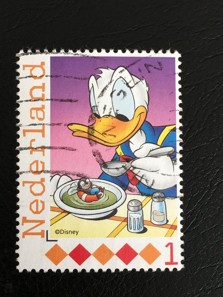 2481 Persoonlijke - Duck, vlieg in de soep - gestempeld, Ophalen of Verzenden, Na 1940, Gestempeld