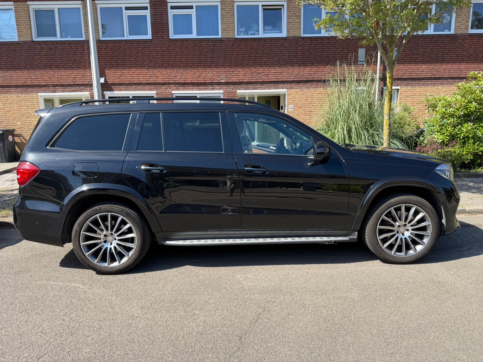 Mercedes-Benz GLS 400 AMG 7 persoons BTW auto, Auto's, Euro 6, 7 stoelen, Bruin, Vierwielaandrijving