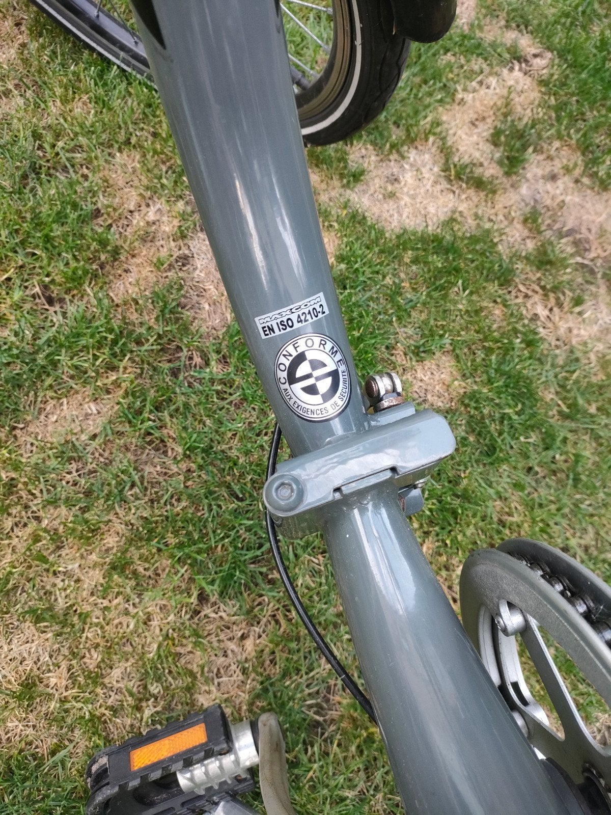 Opvouwbare fiets Dax 20 inch, Fietsen en Brommers, Gebruikt, Velgrem, Versnellingen, 18 tot 20 inch