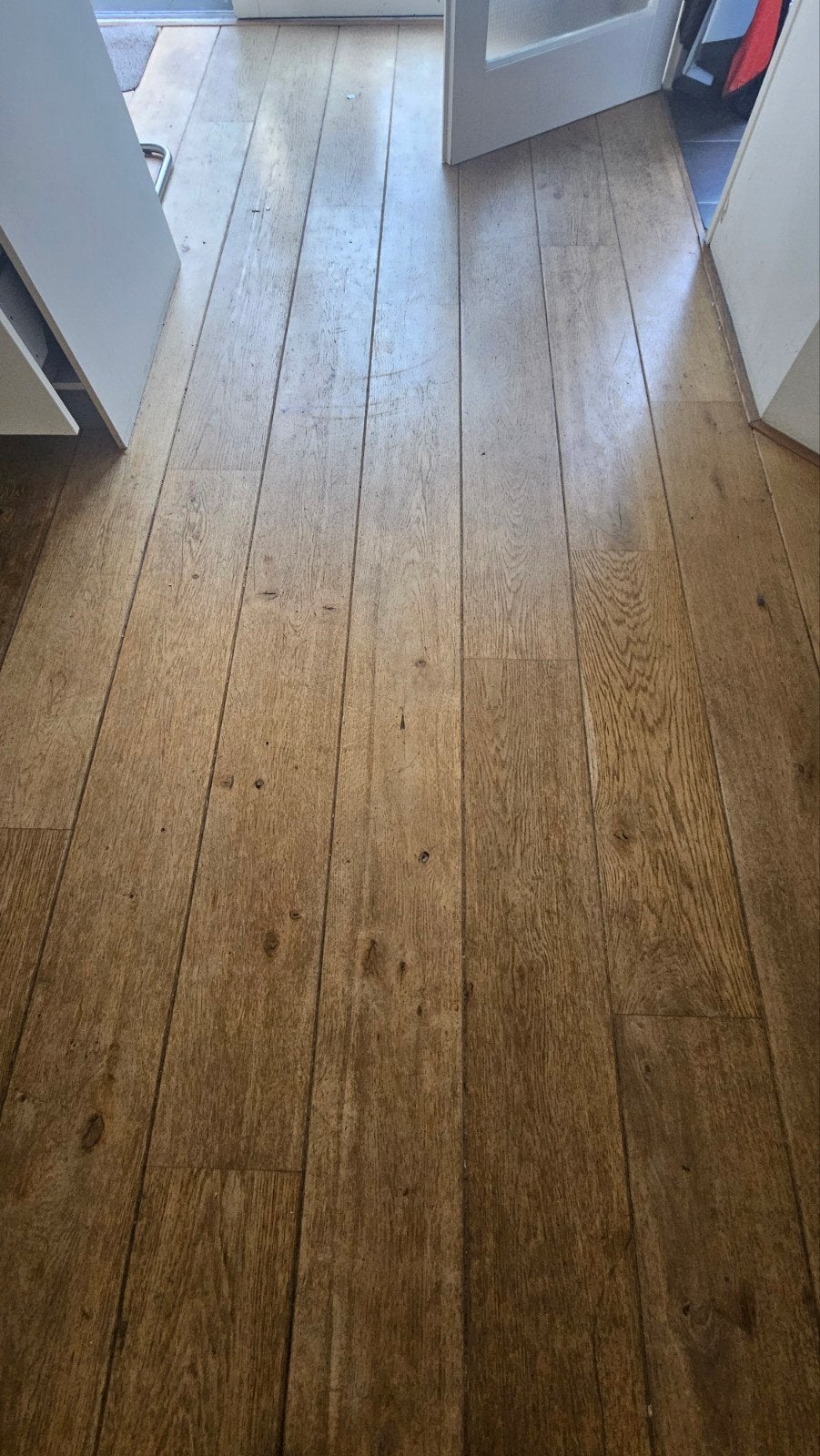 Eikenhouten  planken vloer - ca. 50m2, Ophalen, Gebruikt, Vloerdelen of -planken, 10 m² of meer