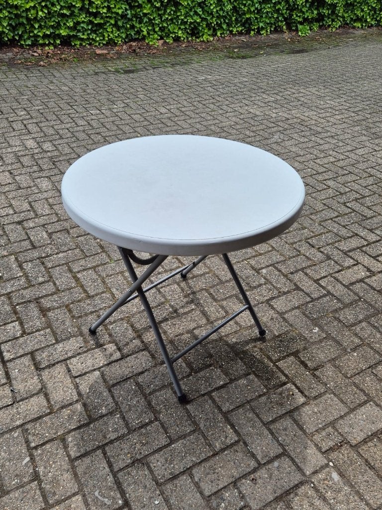 partij klaptafels rond- nieuw!, Huis en Inrichting, Tafels | Eettafels, Ophalen, Kunststof, 50 tot 100 cm, Rond