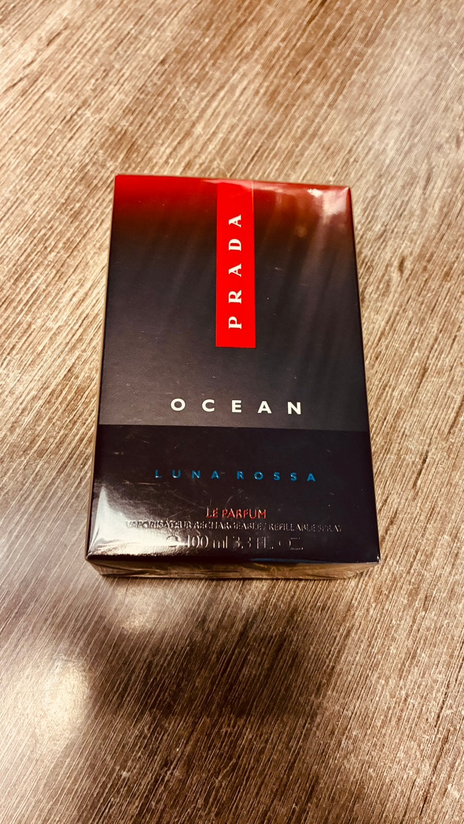 Nieuw Prada Luna Rossa Ocean (le perfum) 100m in doos, Ophalen of Verzenden, Nieuw