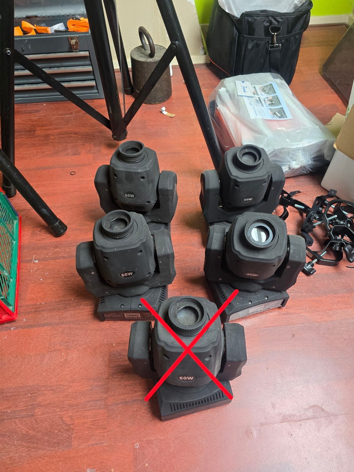 moving head, Ophalen, Gebruikt, Overige typen, Geluidgestuurd