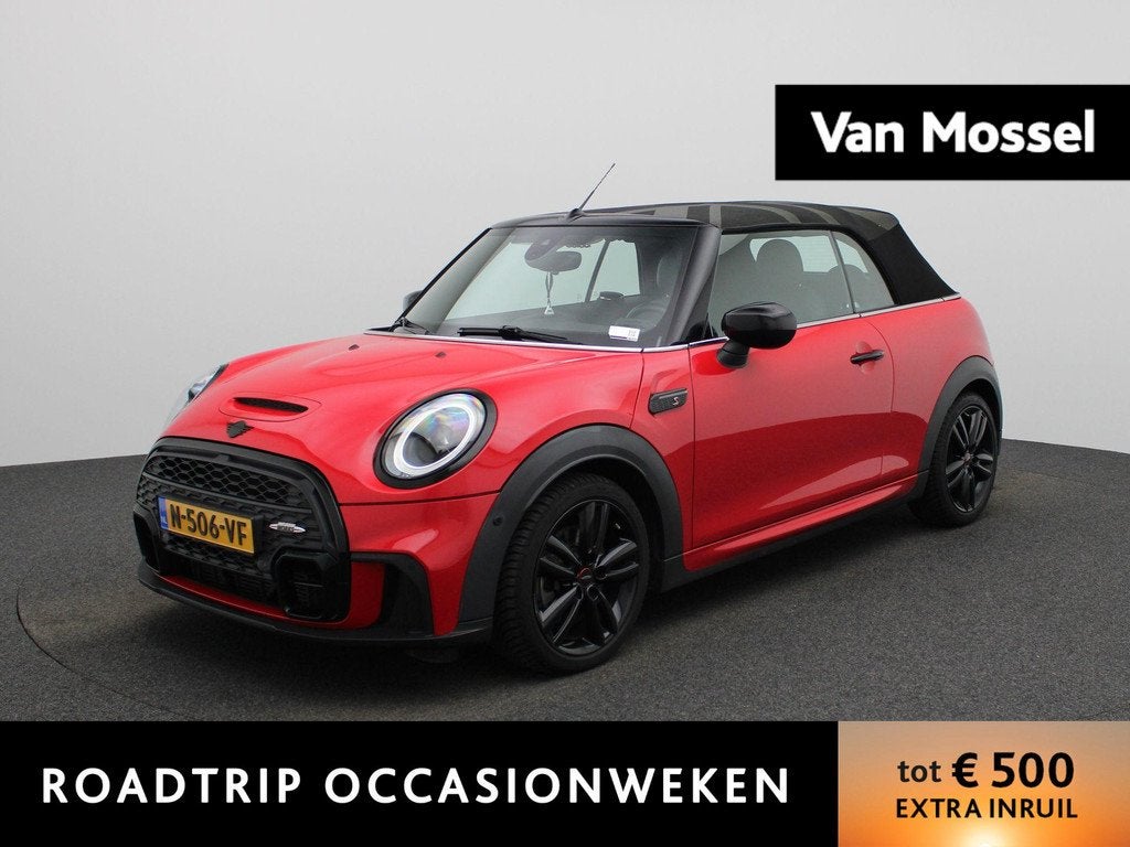 MINI Cabrio 2.0 Cooper S John Cooper Works | Automaat | Navi, Auto's, Mini, Bedrijf, Te koop, Cabrio, ABS, Achteruitrijcamera