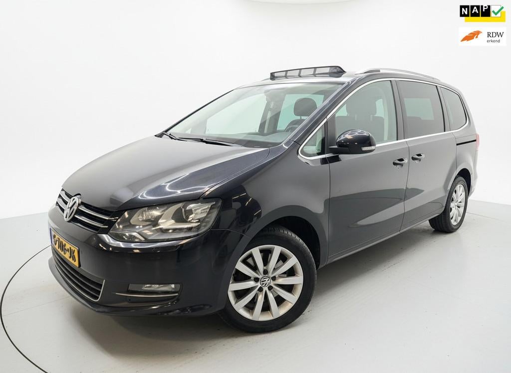 Volkswagen Sharan 1.4 TSI Comfortline Edition 7 PERSOONS, Auto's, Volkswagen, Euro 5, Stof, Zwart, 4 cilinders