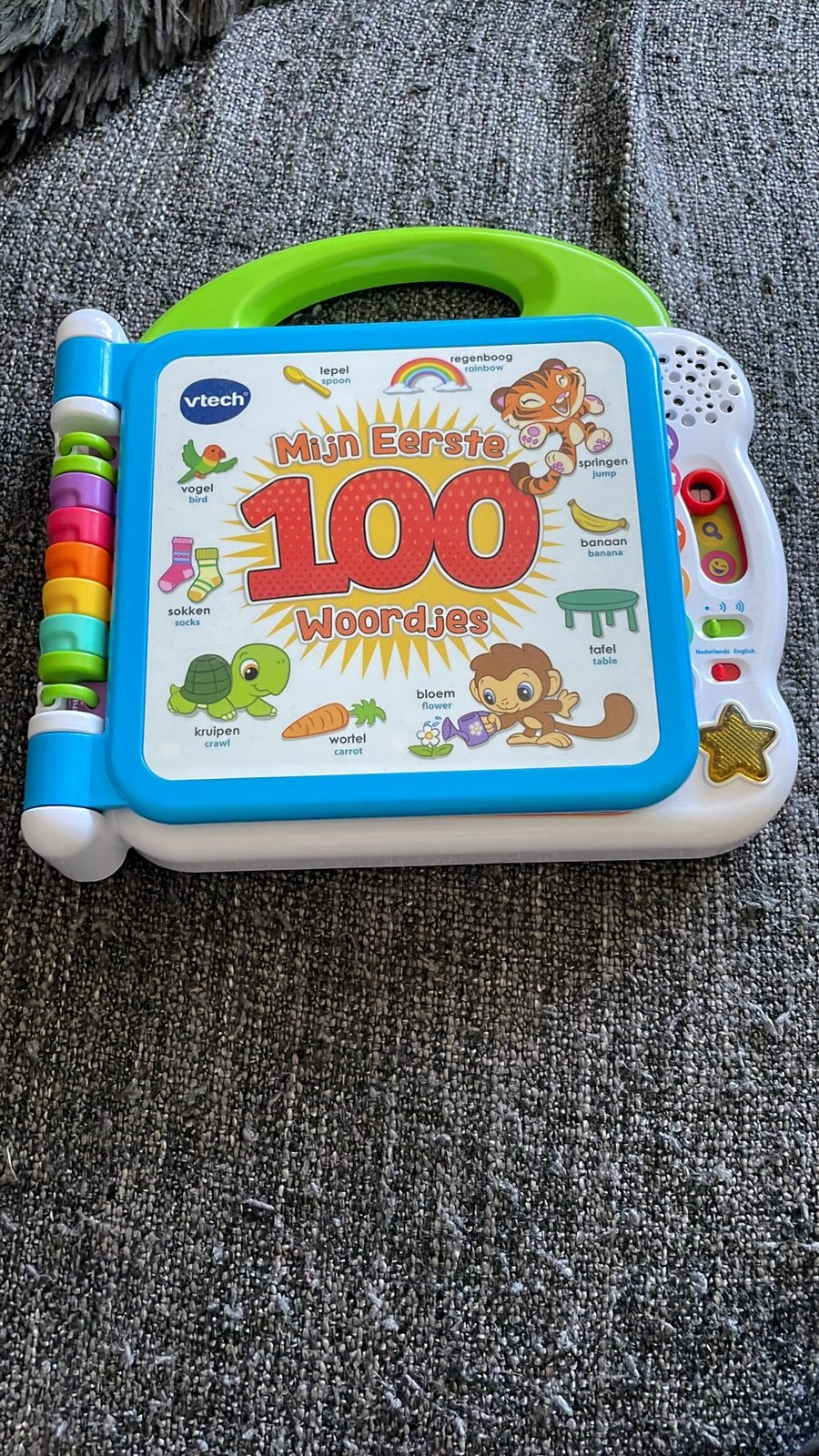 VTech Mijn Eerste 100 Woordjes Boek Nederlands en engels, Kinderen en Baby's, Speelgoed | Vtech, Ophalen of Verzenden, Zo goed als nieuw
