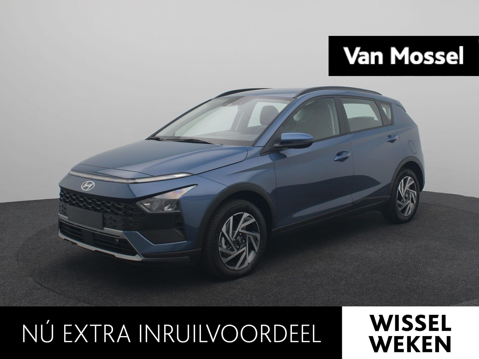 Hyundai Bayon 1.0 T-GDI Comfort | Automaat | Airco | Cruise, Auto's, Gebruikt, Blauw, Origineel Nederlands, Bedrijf