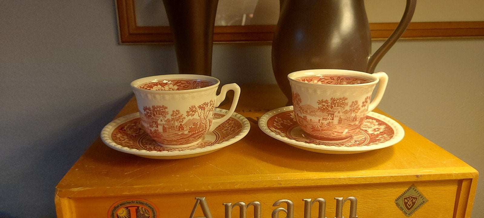 2 kop en schotels Rusticana van Villeroy & Boch, Antiek en Kunst, Antiek | Servies los, Ophalen of Verzenden