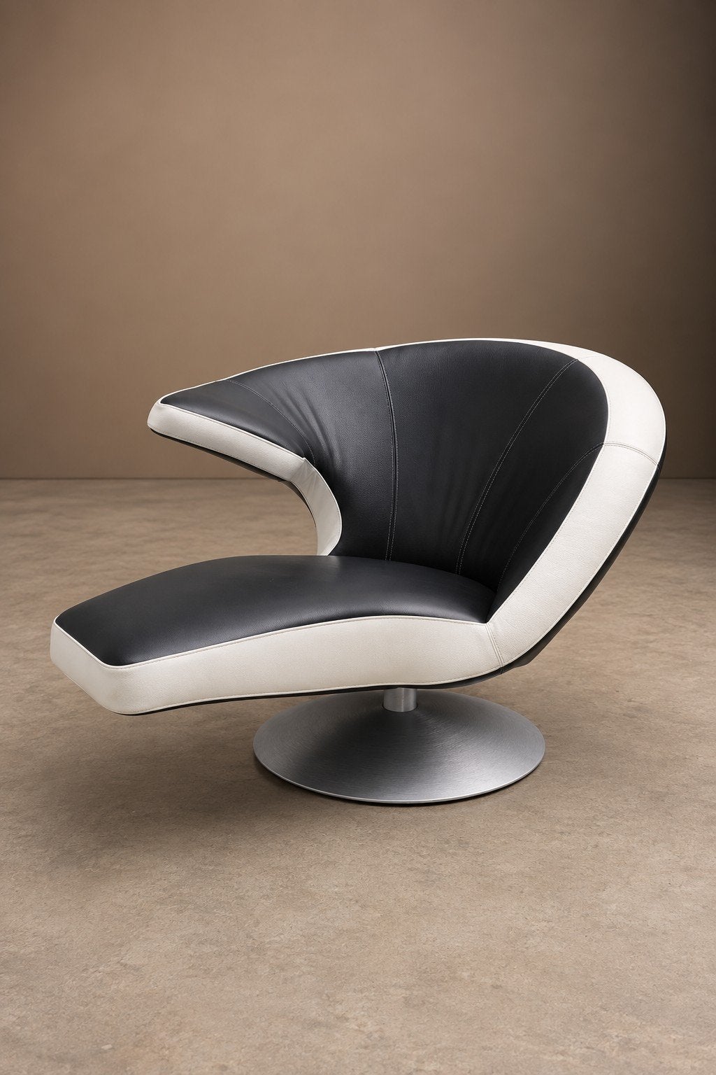 Leolux Parabolica draaifauteuil | Leder Senso | NIEUW, Ophalen of Verzenden, Zo goed als nieuw, 75 tot 100 cm, 75 tot 100 cm