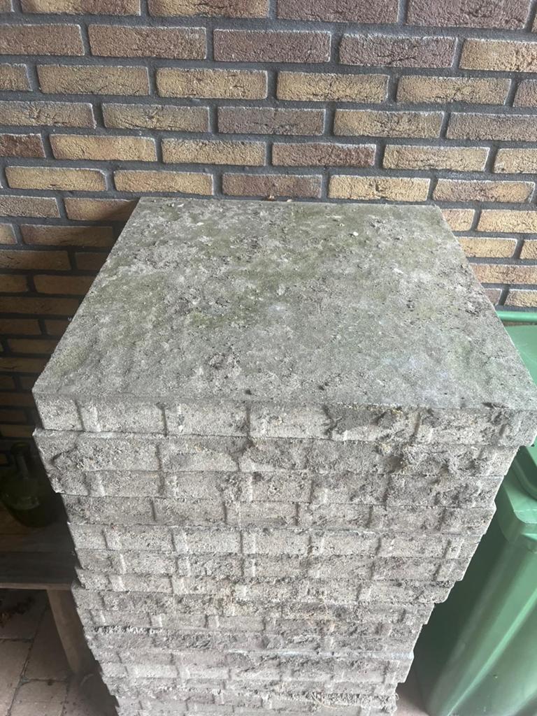 GRATIS AF TE HALEN! 60x60 tuintegels 20 stuks, Tuin en Terras, Tegels en Klinkers, Ophalen, Beton, Terrastegels